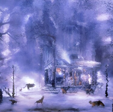 Arte digitale intitolato "A Breath of Winter" da Sofia Markina, Opera d'arte originale, Pittura digitale