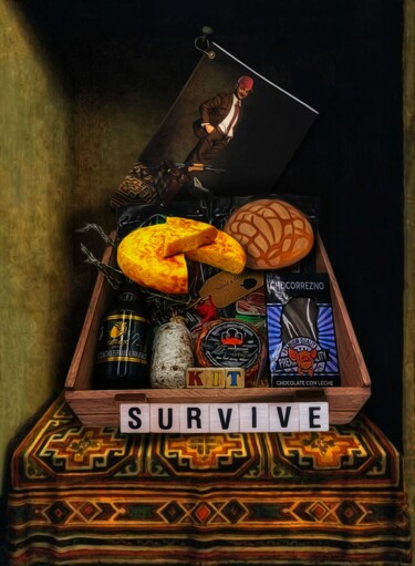 数字艺术 标题为“Spanish Survival kit” 由Supreme Goonz, 原创艺术品, 数字拼贴