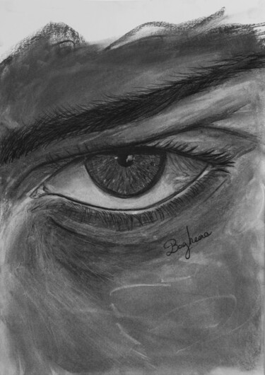 Drawing titled "VINDICTA 1/30" by Bagheera, Original Artwork, Charcoal