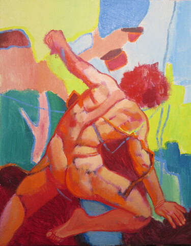 UNTRAPPED XX Painting titled "UNTRAPPED XX" by Adalberto Miguez, Original Artwork, Oil Mounted on Wood Stretcher frame