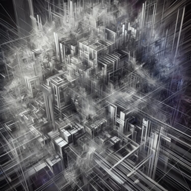Digital Arts titled "Pulse of the Unseen" by Alberto Capitani, Original Artwork, AI generated image