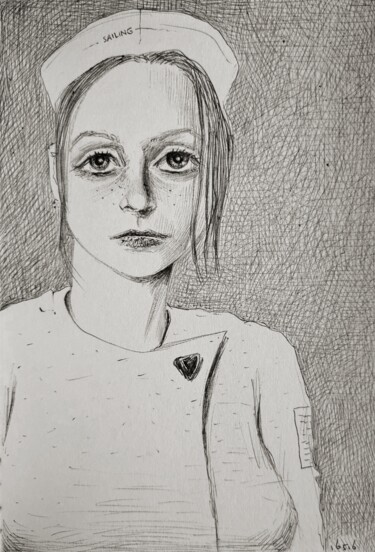 「Sketchy figures - 1…」というタイトルの描画 Milto Siderisによって, オリジナルのアートワーク, ボールペン