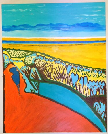 Painting titled "Spring 3" by Zahra Salamat, Original Artwork, Acrylic