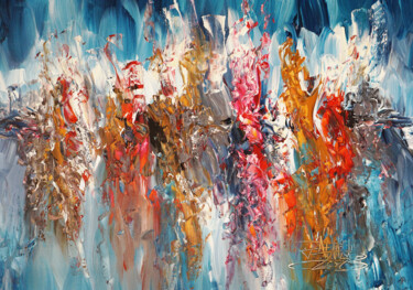 Painting titled "Seaside Rendezvous…" by Peter Nottrott, Original Artwork, Acrylic