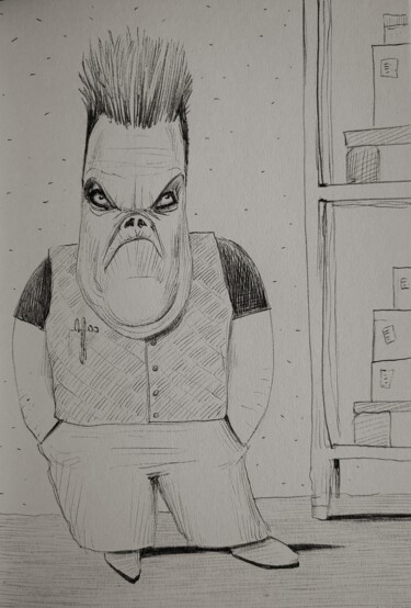 "Sketchy figures - 2…" başlıklı Resim Milto Sideris tarafından, Orijinal sanat, Tükenmez kalem