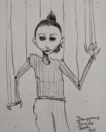 "Sketchy figures - 4…" başlıklı Resim Milto Sideris tarafından, Orijinal sanat, Tükenmez kalem