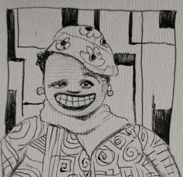 Drawing titled "Sketchy figures - 5…" by Milto Sideris, Original Artwork, Ballpoint pen