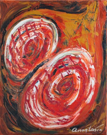 "Labyrinth of life" başlıklı Tablo Anastasia D Nicolaou tarafından, Orijinal sanat, Petrol Ahşap Sedye çerçevesi üzerine mon…