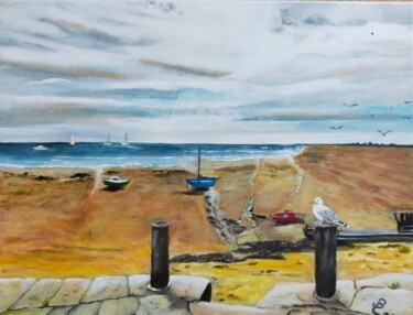 Après la pluie... à Cancale Painting titled "Après la pluie... à…" by Jacqueline Clermont (Jbc35), Original Artwork, Acrylic Mounted on Wood Stretcher f…