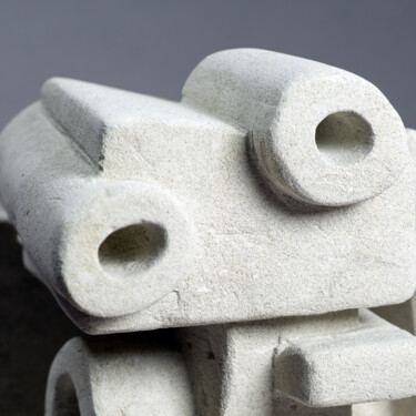 Sculpture titled "Imbécile" by Tom Sturm, Original Artwork, Stone