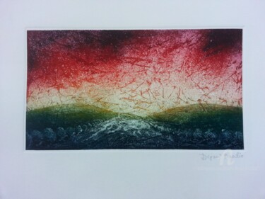 Printmaking titled "Tramonto n3" by Basilio Dipani, Original Artwork, Ink