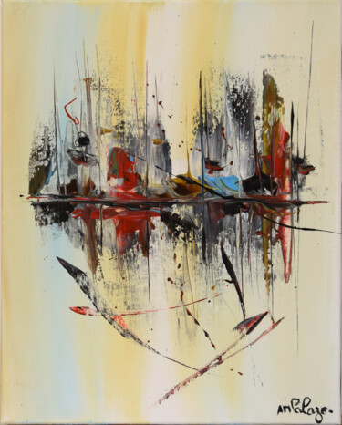 Peinture intitulée "Mirage Marin XII" par Anne Marie Palaze, Œuvre d'art originale, Acrylique