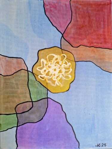 Painting titled "Harmony" by Lena Kolambet, Original Artwork, Acrylic Mounted on Wood Stretcher frame