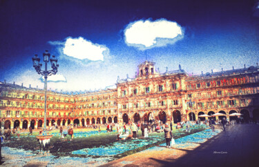 摄影 标题为“Plaza Mayor de Sala…” 由Alfonso García, 原创艺术品, 数码摄影