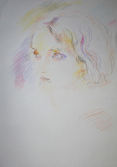 Zeichnungen mit dem Titel "Dasha" von Velemir Pankratov, Original-Kunstwerk, Bleistift