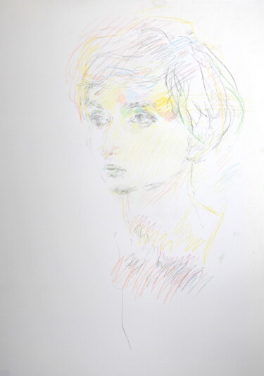 Zeichnungen mit dem Titel "Dasha 2" von Velemir Pankratov, Original-Kunstwerk, Bleistift