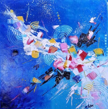 Schilderij getiteld "Dragibus" door Marie Dupon, Origineel Kunstwerk, Olie
