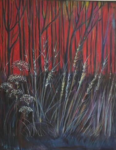 Peinture intitulée "The sunset" par Mara, Œuvre d'art originale, Acrylique