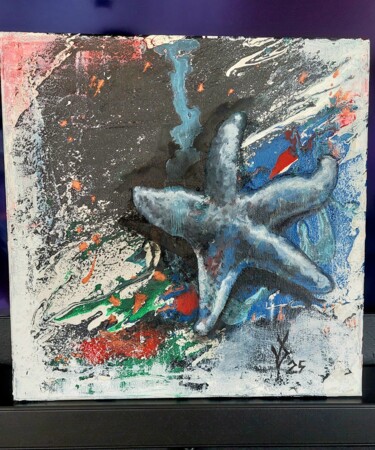 Sea star Painting titled "Sea star" by Viktoria Dragon, Original Artwork, Acrylic