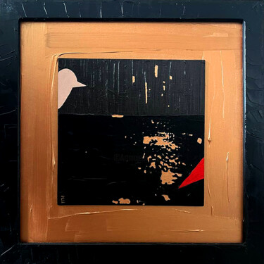 Birds / 7 绘画 标题为“Birds / 7” 由Ekaterina Tkachenko, 原创艺术品, 丙烯 安装在木板上