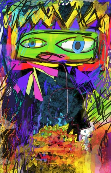 Arts numériques intitulée "Crapule..." par Jacky Patin, Œuvre d'art originale, Peinture numérique