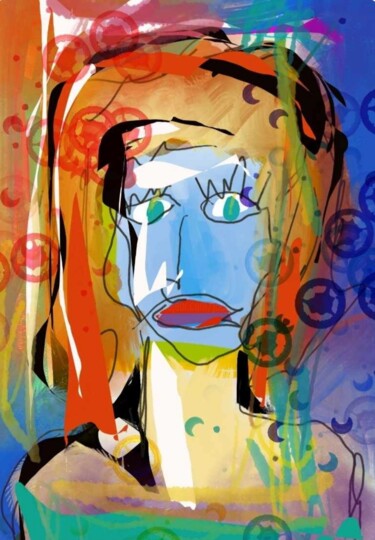 Arts numériques intitulée "Thérèse..." par Jacky Patin, Œuvre d'art originale, Peinture numérique