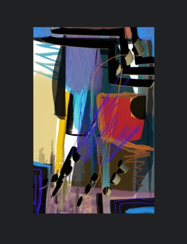Arts numériques intitulée "Hk56" par Jacky Patin, Œuvre d'art originale, Peinture numérique