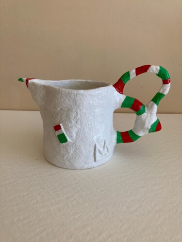 Escultura intitulada "vase" por Mifo, Obras de arte originais, Papel machê