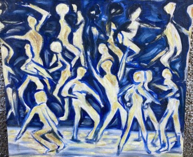 Peinture intitulée "The Dancers" par Steve Phillips, Œuvre d'art originale, Huile