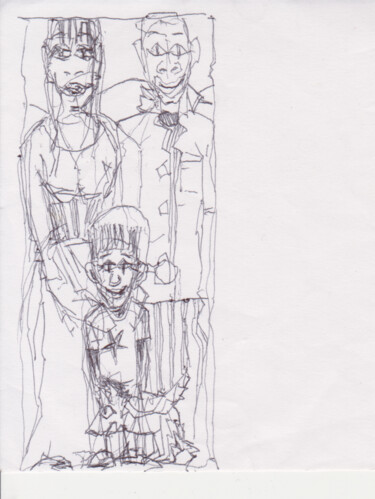 Disegno intitolato "2022" da Frédéric Avez, Opera d'arte originale, Biro