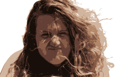 Digitale Kunst getiteld "Gwendoline" door Virginie Gérôme, Origineel Kunstwerk, 2D Digital Work