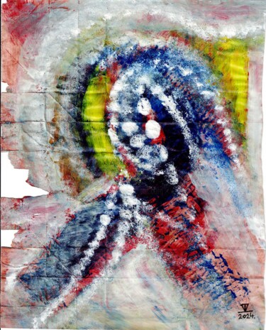 绘画 标题为“Aura játéka - 1” 由László Székács, 原创艺术品, 丙烯