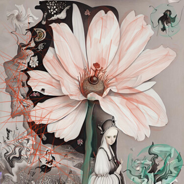 数字艺术 标题为“Nature's Embrace2” 由Sofia Markina, 原创艺术品, 数字油画