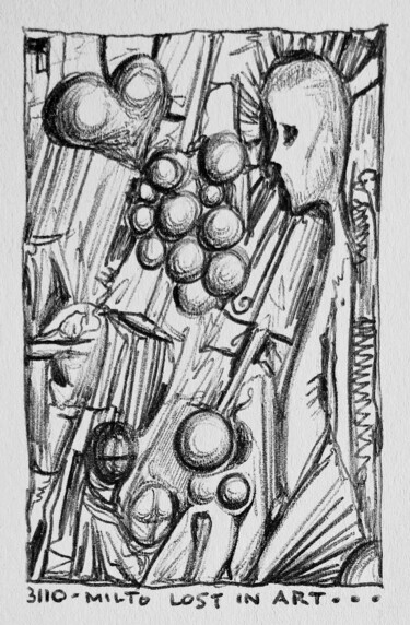 Sketchbook 2015 - Where to go from here? Zeichnungen mit dem Titel "Sketchbook 2015 - W…" von Milto Sideris, Original-Kunstwerk, Kugelschreiber