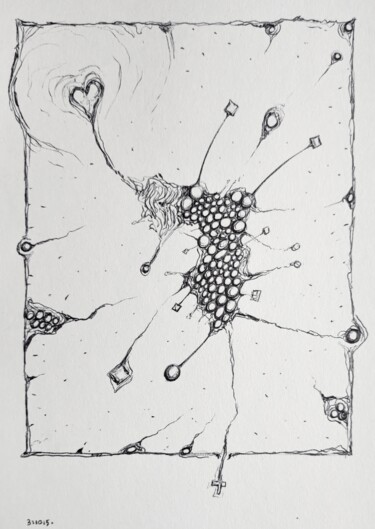 Drawing titled "Sketchbook 2015 - S…" by Milto Sideris, Original Artwork, Ballpoint pen