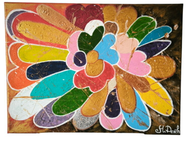 Painting titled "Восторг" by Margarita Desch, Original Artwork, Acrylic Mounted on Wood Stretcher frame