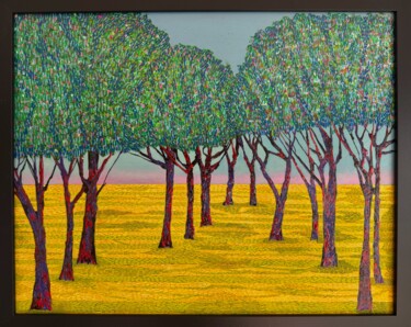 Painting titled "Becoming and Dissol…" by Stefano Pallara, Original Artwork, Acrylic