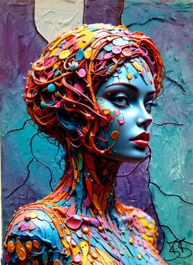 数字艺术 标题为“Pattern Beauty 3508” 由Burkhard Baier, 原创艺术品, 2D数字工作