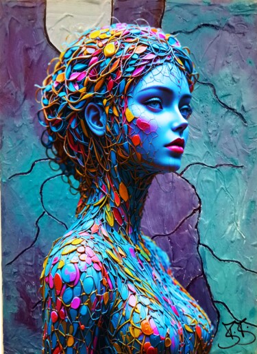 数字艺术 标题为“Pattern Beauty 3509” 由Burkhard Baier, 原创艺术品, 2D数字工作