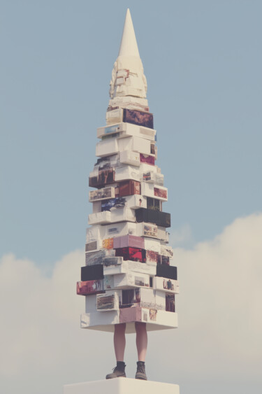 Digital Arts titled "City Angel VI" by Nikaleona, Original Artwork, AI generated image