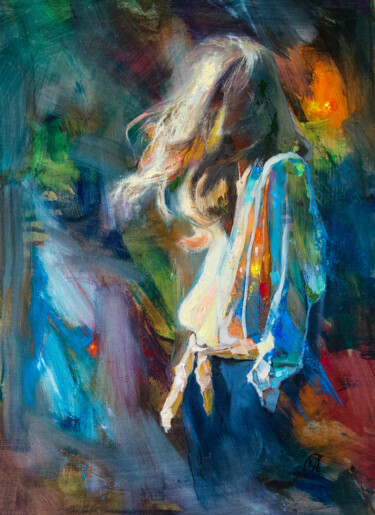 Painting titled "Песня ветра" by Andrei Iakovlev, Original Artwork, Oil