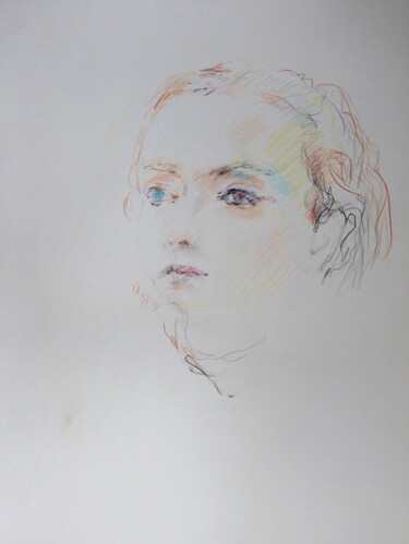 Zeichnungen mit dem Titel "Nadja" von Velemir Pankratov, Original-Kunstwerk, Bleistift