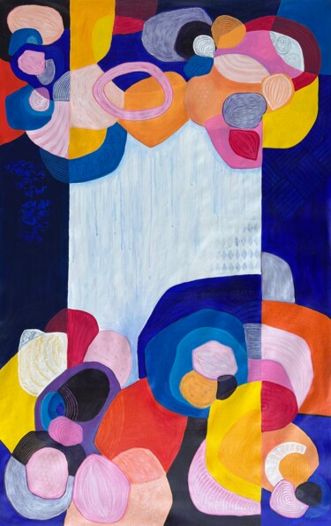 Painting titled "The Space In Between" by Samantha Malone, Original Artwork, Acrylic