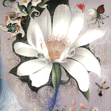数字艺术 标题为“The Language of Flo…” 由Sofia Markina, 原创艺术品, 数字油画