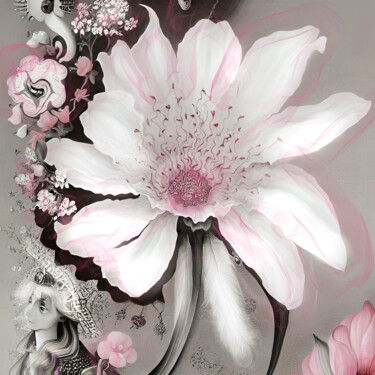 数字艺术 标题为“Petal Poetry” 由Sofia Markina, 原创艺术品, 数字油画