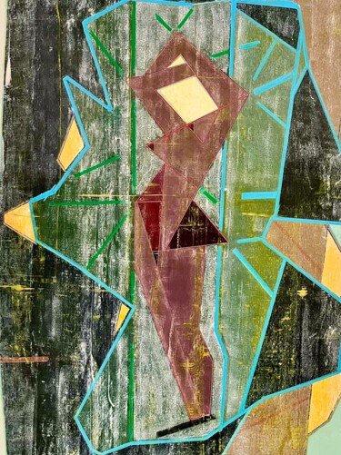 Pittura intitolato "Étirement" da Conceycam, Opera d'arte originale, Acrilico Montato su Telaio per barella in legno