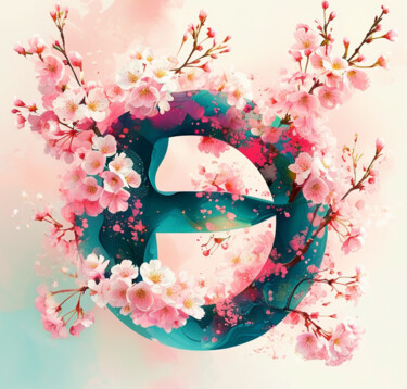 数字艺术 标题为“Blossom zen” 由Dinem, 原创艺术品, AI生成的图像