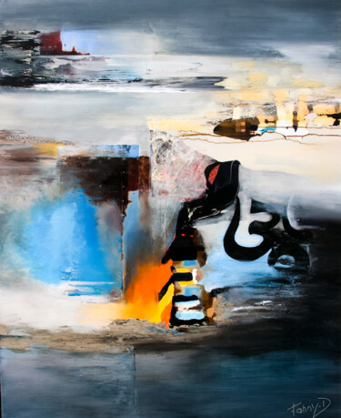 Lumière du silence Painting titled "Lumière du silence" by Françoise Dandelot, Original Artwork, Acrylic Mounted on Wood Stretcher frame