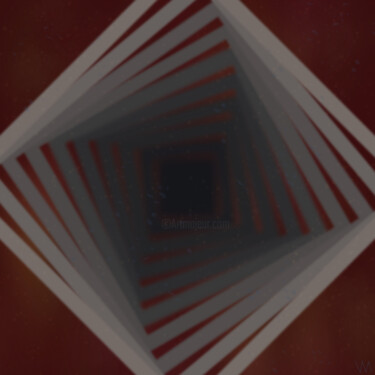 数字艺术 标题为“Square Vortex” 由Veronica Mclaren (Starina's Art), 原创艺术品, 数字油画