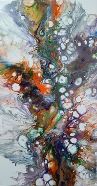 Malerei mit dem Titel ""World beyond the e…" von Diana Shapovalova, Original-Kunstwerk, Acryl Auf Keilrahmen aus Holz montie…